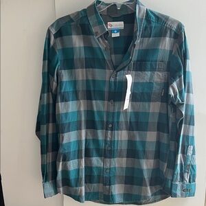 NEW Columbia Sportswear Long Sleeve Men’s Buttondown Flannel Shirt in Medium